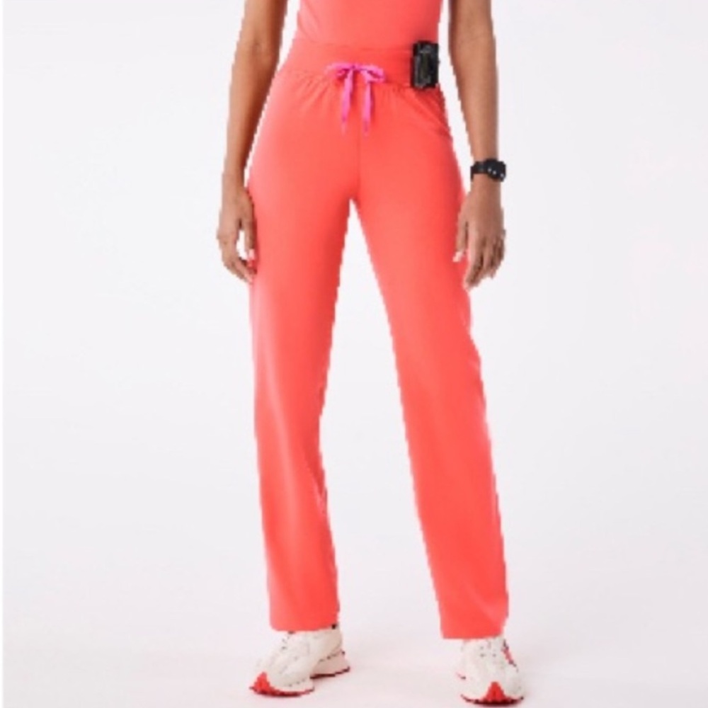 Figs Coral Straight Leg Pants